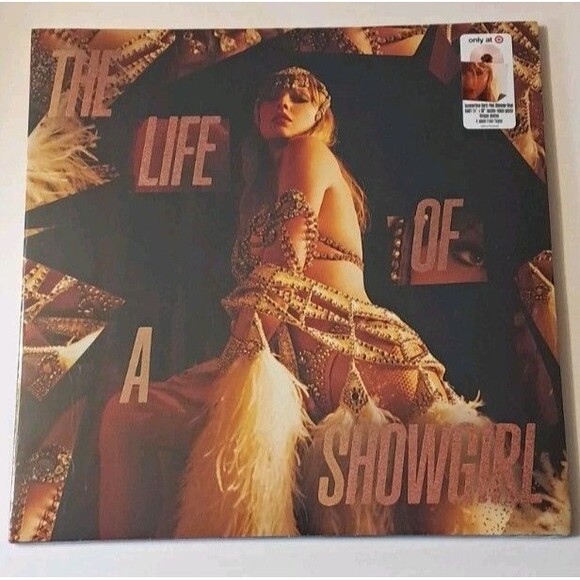 Taylor Swift Life of A Showgirl The Crowd Is Your King Vinyl Pink Shimmer Poster - Picture 1 of 4